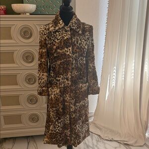 Alice + Olivia Leopard Print Coat
